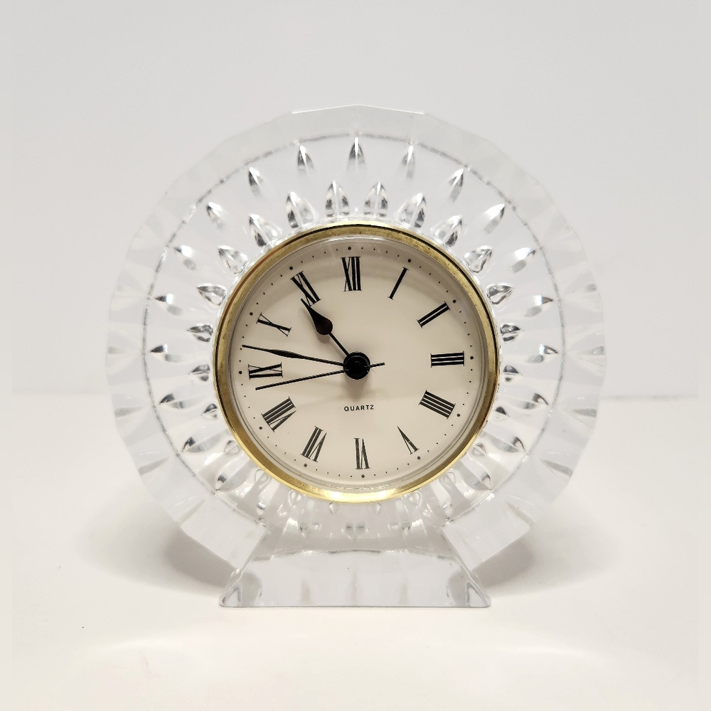 Vintage Staiger German Crystal Quartz Desk Clock